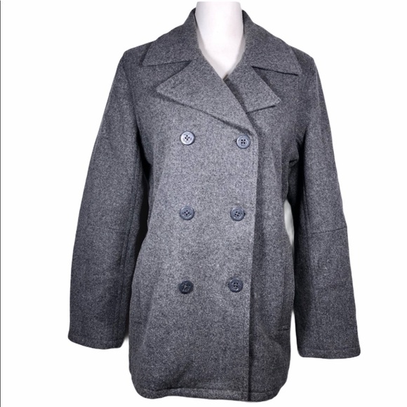 AMERICAN Eagle Wool Blend Peacoat Jacket - Picture 1 of 10